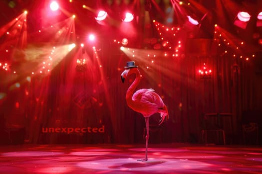 Broadway Flamingo: Musical Debut in Spotlight