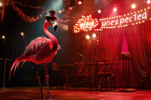 Broadway Flamingo: Musical Debut in Spotlight