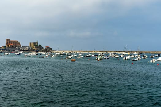 coastal town of Brazomar Castro Urdiales in Cantabria, Spain