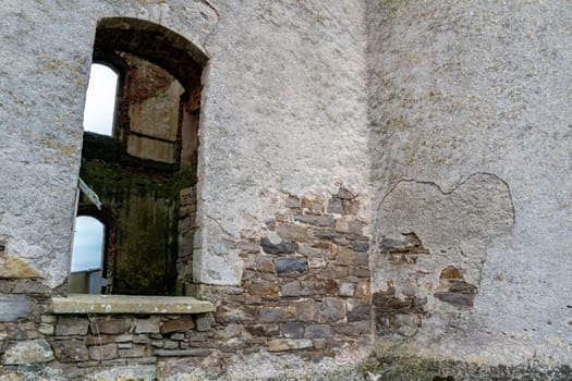 The remains of Wardtown castle in Ballyshannon, County Donegal, Ireland.