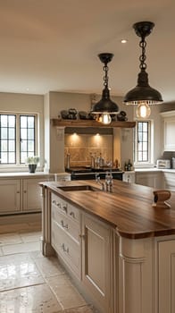 Bespoke kitchen design, country house and cottage interior design, English countryside style renovation and home decor idea