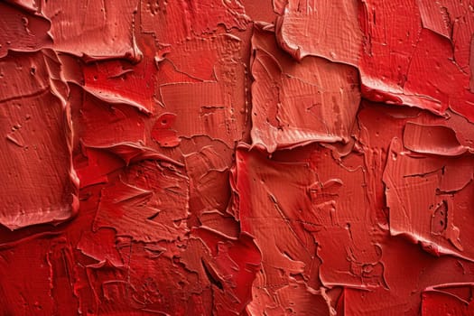 Red paint splattered wall closeup texture background for art and design concepts