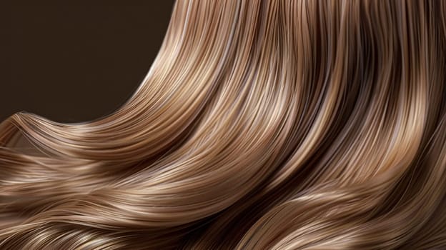 Hairstyle, beauty and hair care, long light brown healthy hair texture background for haircare shampoo, hair extensions and hair salon
