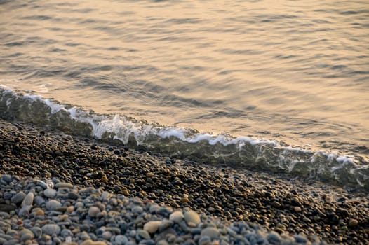 The sea's waves magical tranquil seascape