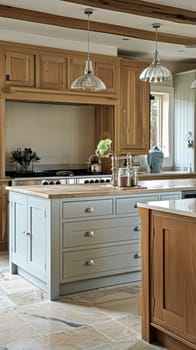 Bespoke kitchen design, country house and cottage interior design, English countryside style renovation and home decor idea