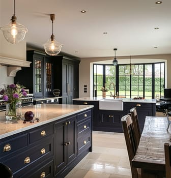 Bespoke kitchen design, country house and cottage interior design, English countryside style renovation and home decor idea