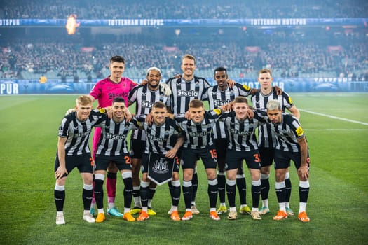 MELBOURNE, AUSTRALIA - MAY 22: Newcastle United team photo before playing Tottenham Hotspur during the Global Football Week at The Melbourne Cricket Ground on May 22, 2024 in Melbourne, Australia