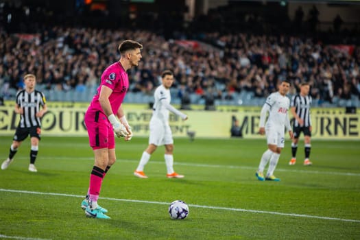 MELBOURNE, AUSTRALIA - MAY 22: Nick Pope of Newcastle United whilst playing Tottenham Hotspur during the Global Football Week at The Melbourne Cricket Ground on May 22, 2024 in Melbourne, Australia