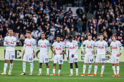 MELBOURNE, AUSTRALIA - MAY 22: Tottenham Hotspur play Newcastle United during the Global Football Week at The Melbourne Cricket Ground on May 22, 2024 in Melbourne, Australia