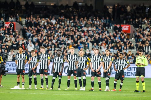 MELBOURNE, AUSTRALIA - MAY 22: Tottenham Hotspur play Newcastle United during the Global Football Week at The Melbourne Cricket Ground on May 22, 2024 in Melbourne, Australia