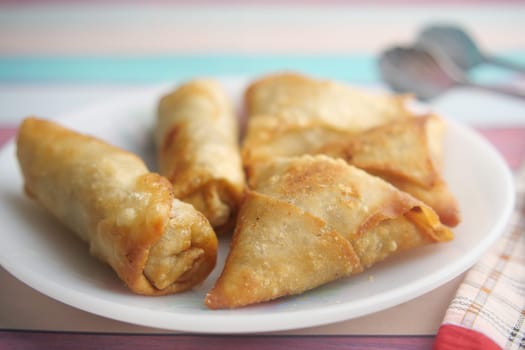 Onion samosa ready to eat