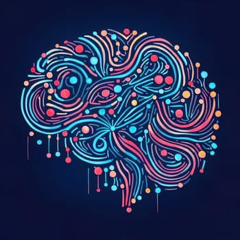 An intricate blend of circuitry, neurons, and gears forms a stylized brain pattern, symbolizing the essence of artificial intelligence