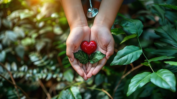 A human holding a heart-shaped object in their hands, showing care and affection. The hands are gently cradling the heart, highlighting the significance of love and emotion.