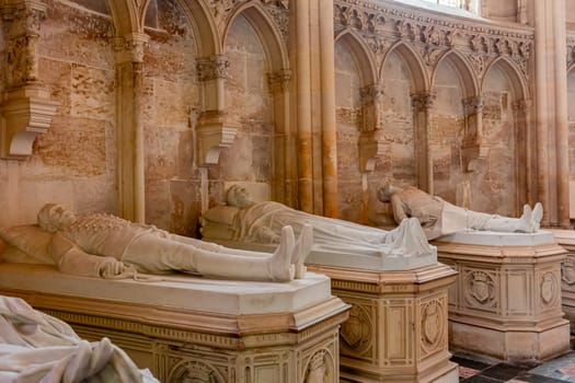 DREUX, FRANCE, MAY 15, 2024 : The Royal Chapel of Dreux, built in 19th century,  is the traditional gothic burial place of members of the House of Orleans. 