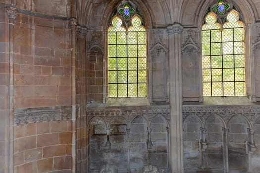 DREUX, FRANCE, MAY 15, 2024 : The Royal Chapel of Dreux, built in 19th century,  is the traditional gothic burial place of members of the House of Orleans. 