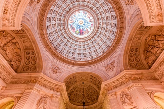 DREUX, FRANCE, MAY 15, 2024 : The Royal Chapel of Dreux, built in 19th century,  is the traditional gothic burial place of members of the House of Orleans. 