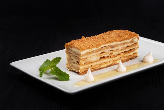 Esterhazy traditional cake with mint
