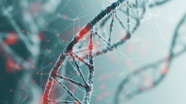 DNA gene helix spiral molecule structure.