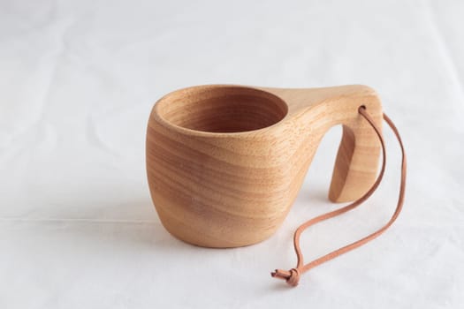 Kuksa, tradition wooden mug, cup in Scandinavia Finland