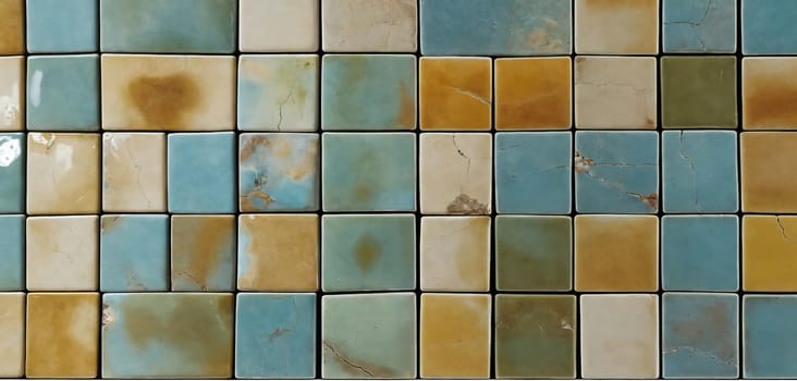 Old tiles. Glaze. Generative AI High quality photo