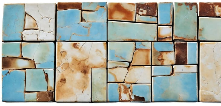 Old tiles. Glaze. Generative AI High quality photo