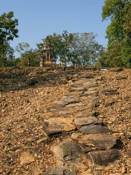 Wat Phra Bat Noi historical temple by day in Sukhothai, Thailand