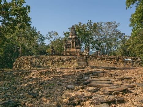 Wat Phra Bat Noi historical temple by day in Sukhothai, Thailand