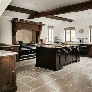 Bespoke kitchen design, country house and cottage interior design, English countryside style renovation and home decor idea