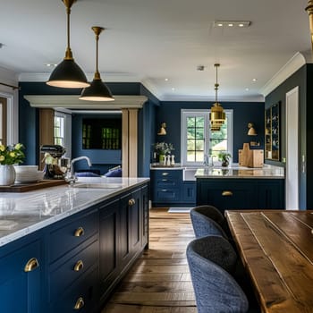 Bespoke kitchen design, country house and cottage interior design, English countryside style renovation and home decor idea