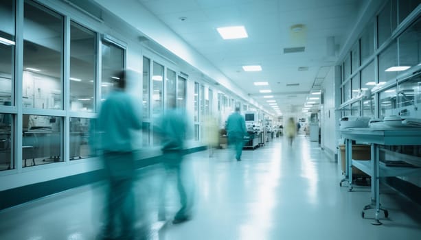 Abstract blurred background hospital. High quality photo