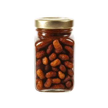 Dried tamarind chutney dark brown with a glossy sheen bouncing energetically as if propelled by. Food isolated on transparent background.
