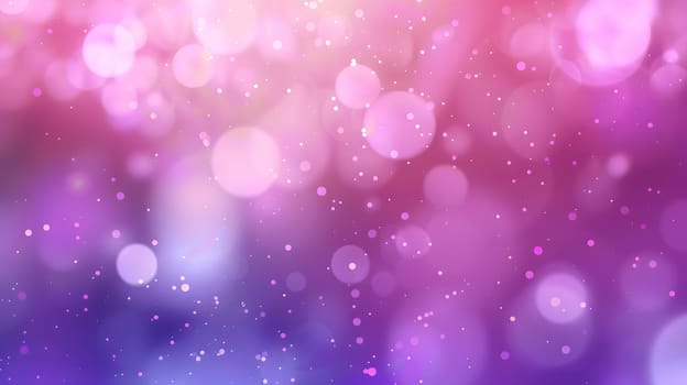 A vibrant background in shades of purple and pink with sparkles, circles, and water droplets, resembling a macro photography pattern