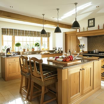 Bespoke kitchen design, country house and cottage interior design, English countryside style renovation and home decor idea