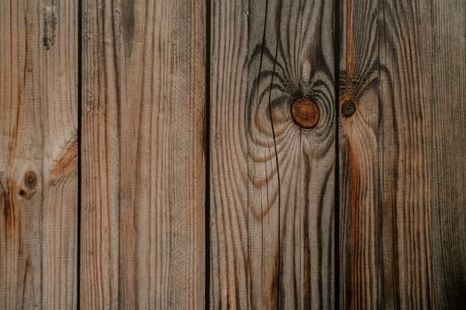 Texture of brown vertical unpainted wooden boards. High quality photo