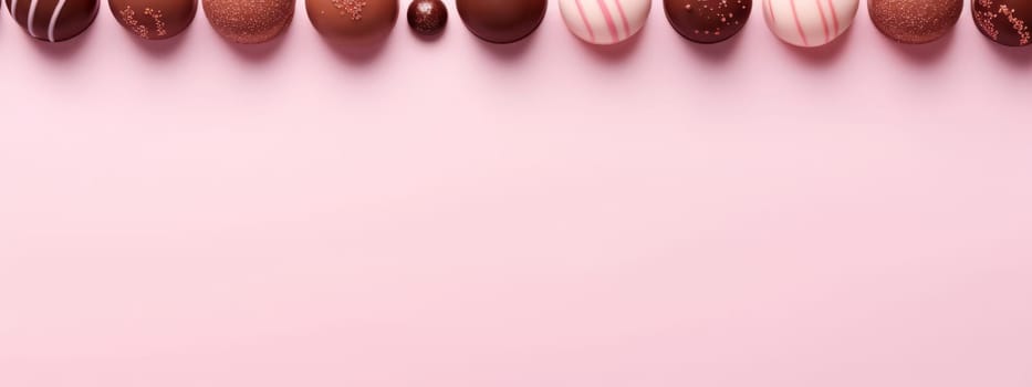 Chocolate pink candy seamless texture background