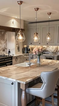 Bespoke kitchen design, country house and cottage interior design, English countryside style renovation and home decor idea