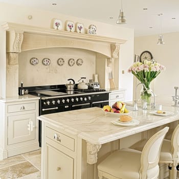 Bespoke kitchen design, country house and cottage interior design, English countryside style renovation and home decor idea