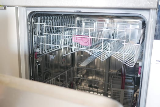 Inside of the empty dishwasher