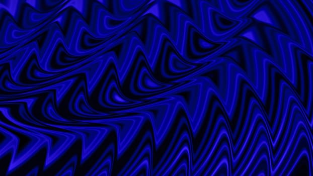 Multi-row, wavy blue pattern.