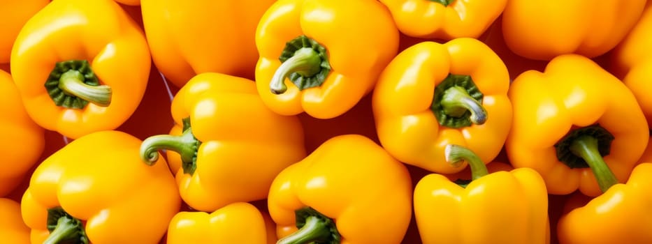 Yellow Bell Pepper, fresh and healthy vegetable texture background