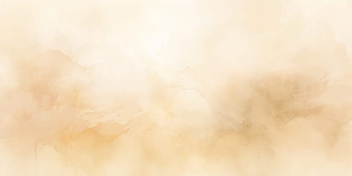 Watercolor light brown dust, autumn abstract background. Hand painted beige wallpaper