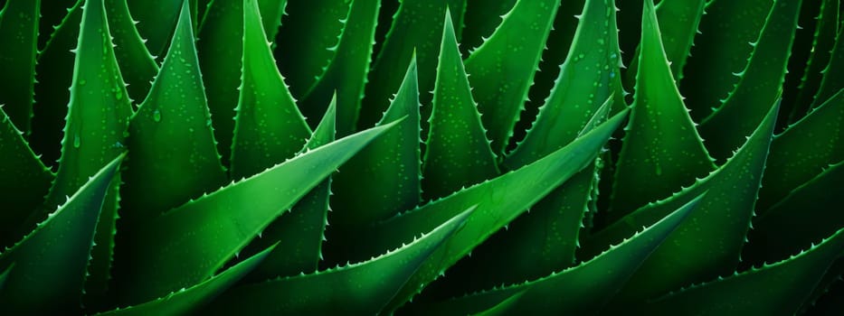 Fresh aloe vera leaves with texture background