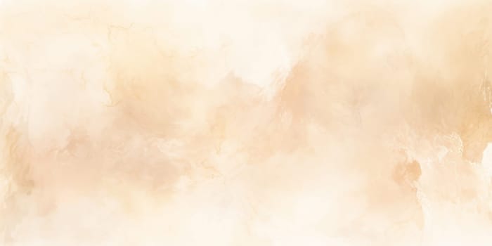 Watercolor light brown dust, autumn abstract background. Hand painted beige wallpaper