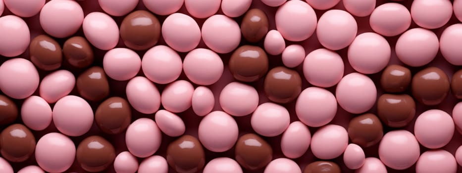 Chocolate pink candy seamless texture background