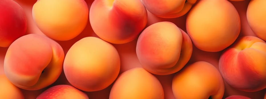 Fresh ripe peaches seamless texture background