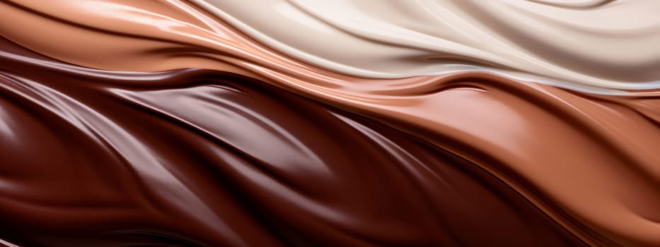 Melted chocolate spreads texture background seamless pattern
