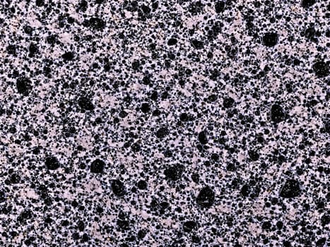 Stone isolated on transparent background. Granite A polished granite slab with a speckled pattern of black white and grey floating.