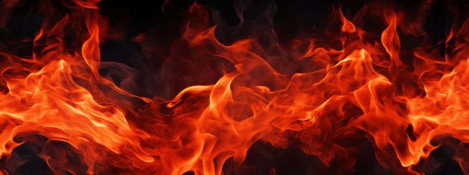 Fire flame texture. Blaze flames background for banner. Burning seamless concept