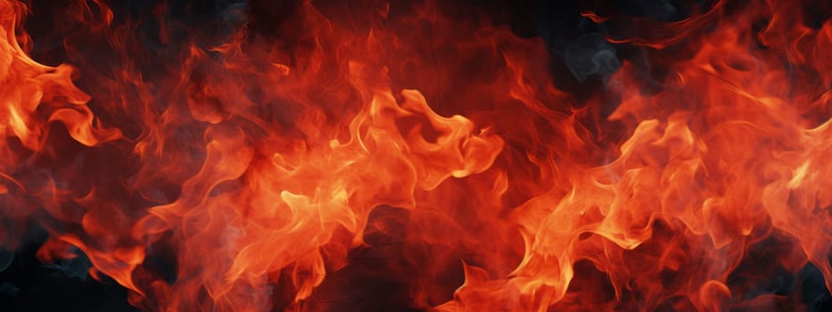 Fire flame texture. Blaze flames background for banner. Burning seamless concept