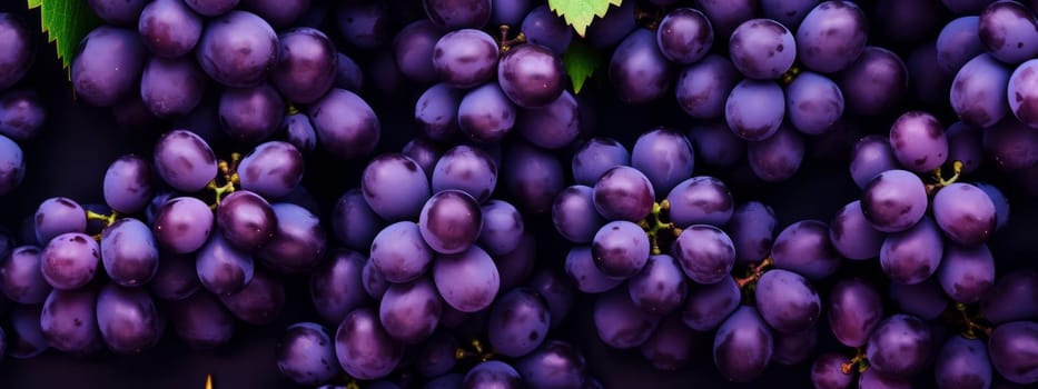 Close up of raw organic sweet red grapes background, wine grapes texture